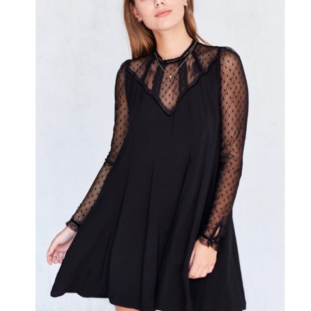 Urban Outfitters Black Lace Dress